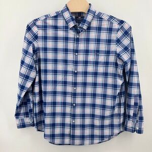Vineyard Vines Performance Classic Fit Tucker Shirt Blue Pink Plaid Mens XL